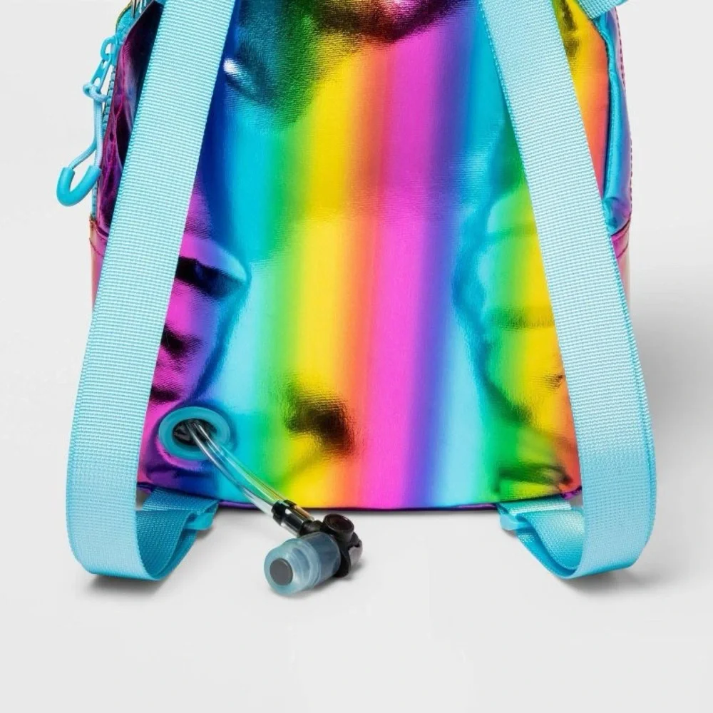 Cat & Jack Kids’ 10” Adaptive Rainbow Quilted Mini Backpack